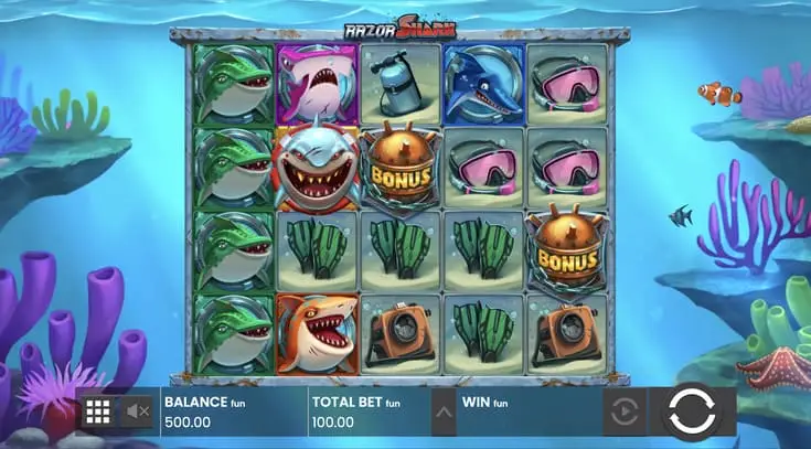 لعبة Razor Shark هي لعبة قمار يمكنك لعبها بأموال حقيقية.